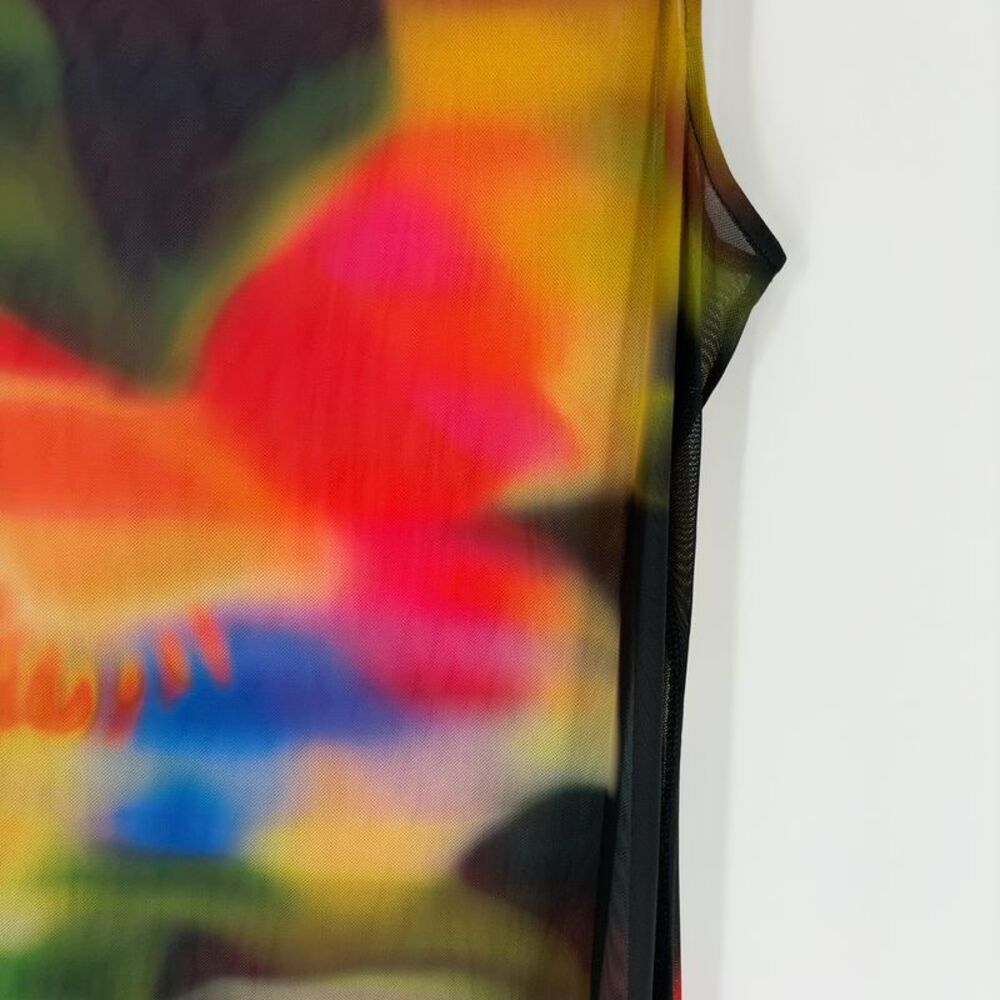 Natori Printed Mesh Mini Dress - Picture 4 of 4